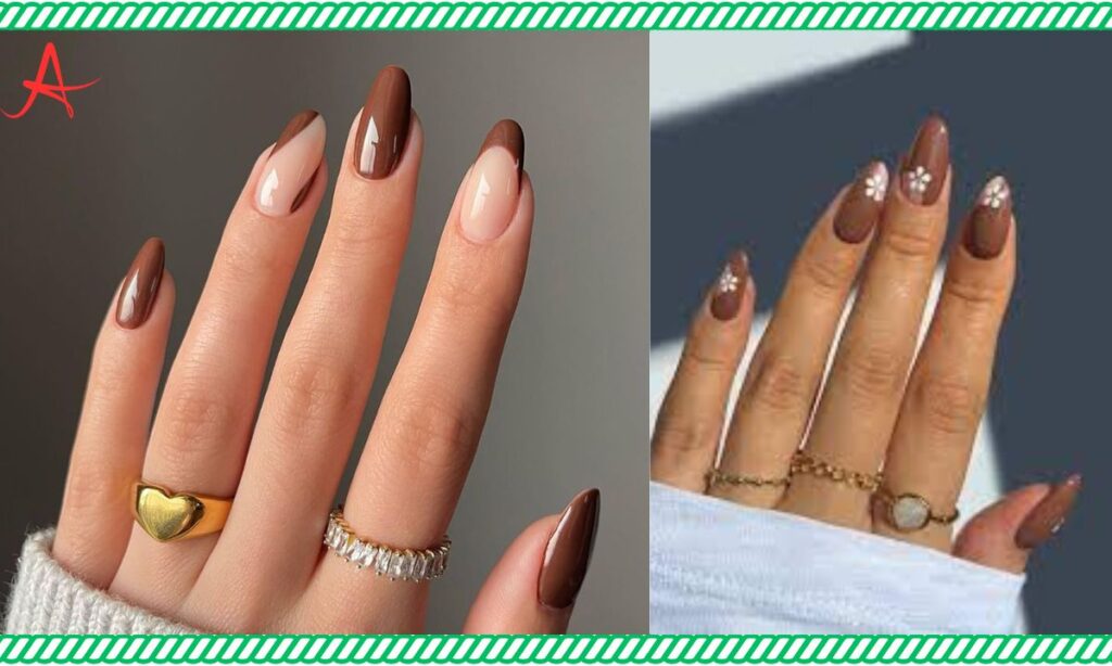 Nail Art Ideas with Light Brown Base