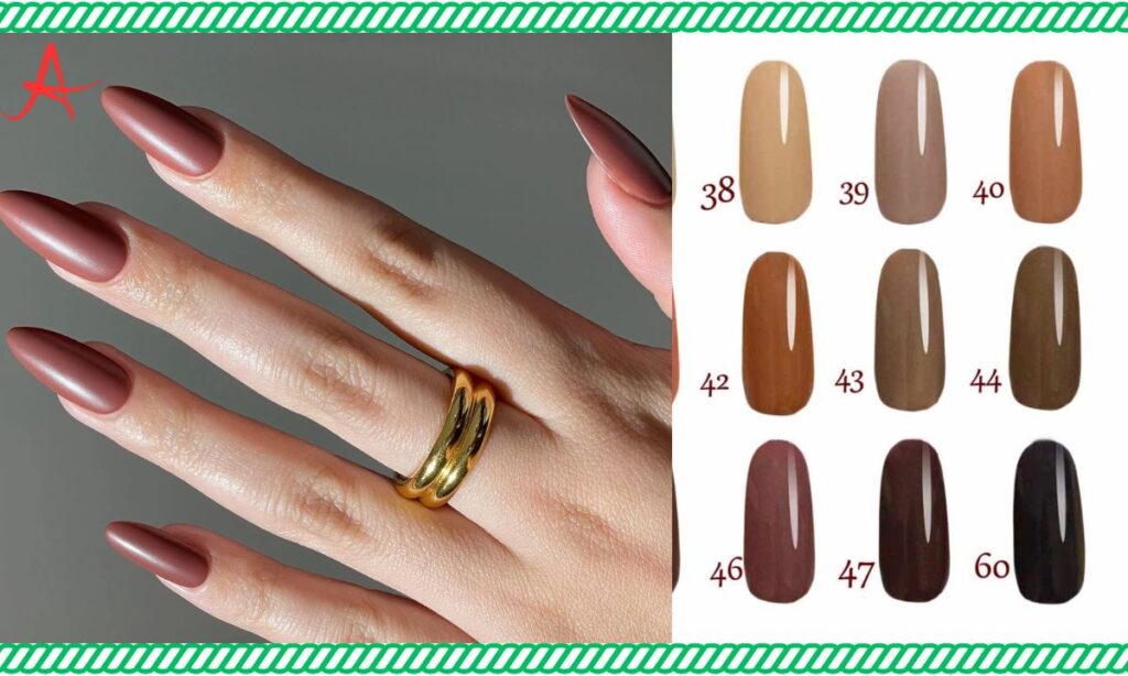 Types of Light Brown Nail Shades